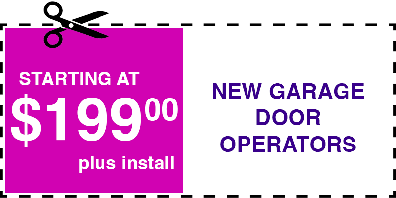 199 new garage door operators Huntington Station