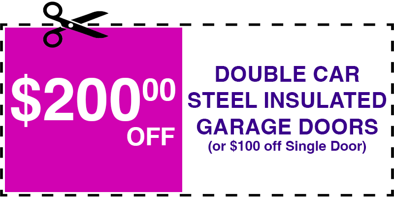200 off garage door repair Huntington Station