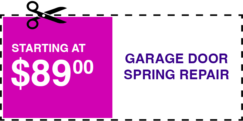 89 garage door SPRING repair Huntington Station
