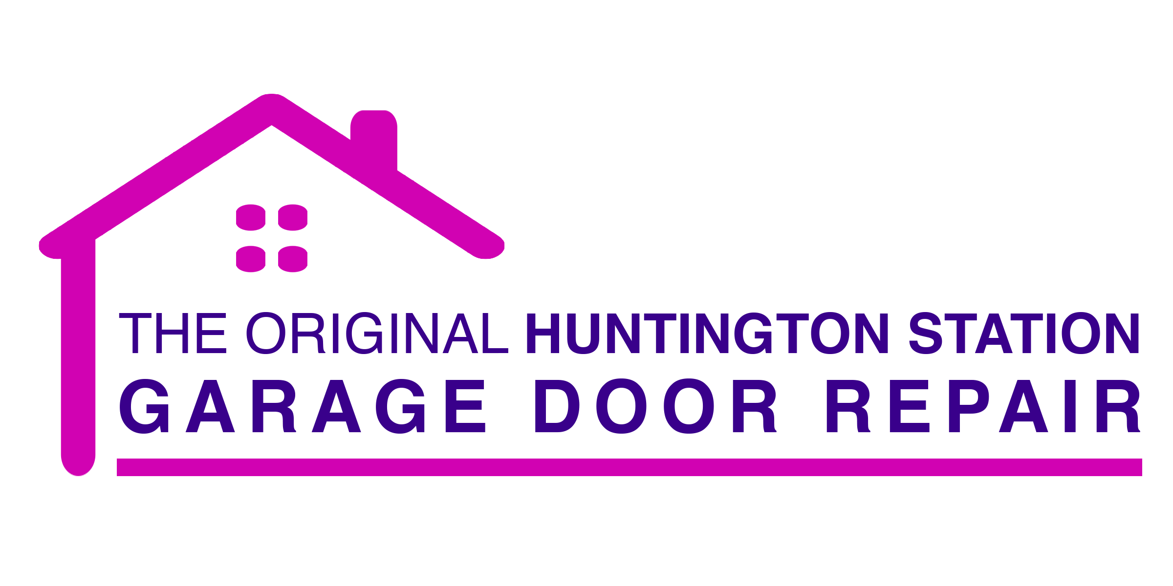 the original garage door repair Huntington Station logo